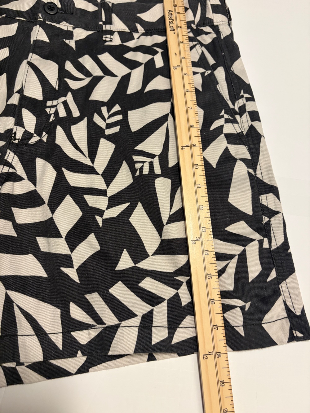Madewell Men’s XL Hemp Cotton Printed Shorts Thunder Cloud NF016 NWT - Picture 11 of 13